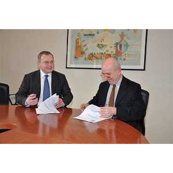 Andrea Garlatti (Assessore regionale Funzione pubblica) e Renzo Turatto (Capo Dipartimento Digitalizzazione ed Innovazione tecnologica - Ministero pubblica Amministrazione e Innovazione). (Roma 23/03/10)