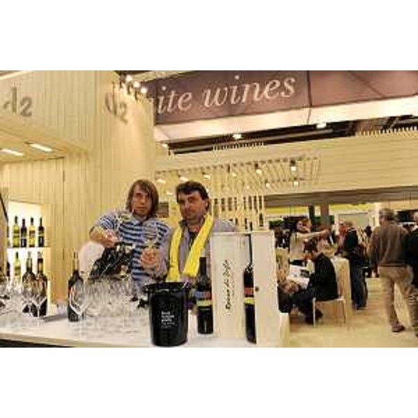 Lo stand del Friuli Venezia Giulia alla 44a edizione di Vinitaly. (Verona 08/04/10)