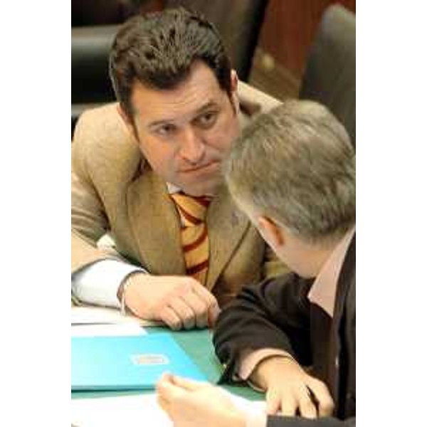 Riccardo Illy (Presidente Regione Friuli Venezia Giulia) e Franco Iacop (Assessore regionale per le relazioni internazionali, comunitarie e autonomie locali) (25/01/2005)