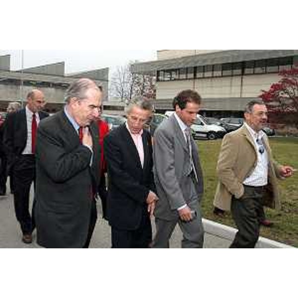 Riccardo Illy (Presidente Regione Friuli Venezia Giulia) durante la visita alla 'ZML INDUSTRIES' di Maniago. (Maniago 17/11/2006)