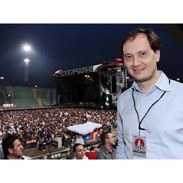 Luca Ciriani (Vicepresidente FVG e Assessore regionale Attività produttive) in occasione del concerto degli AC/DC allo Stadio Friuli. (Udine 19/05/10)