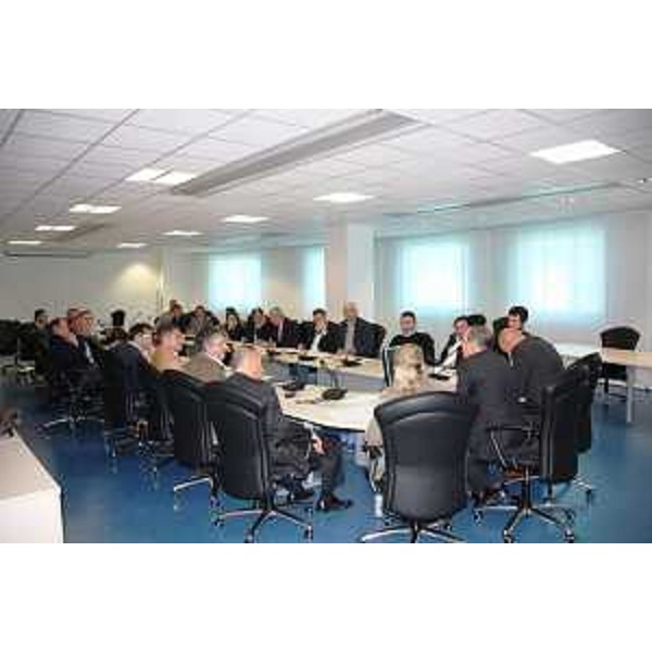 Claudio Violino (Assessore regionale Risorse agricole, naturali e forestali) nel corso della riunione per la creazione della DOC "Friuli". (Udine 20/05/10)