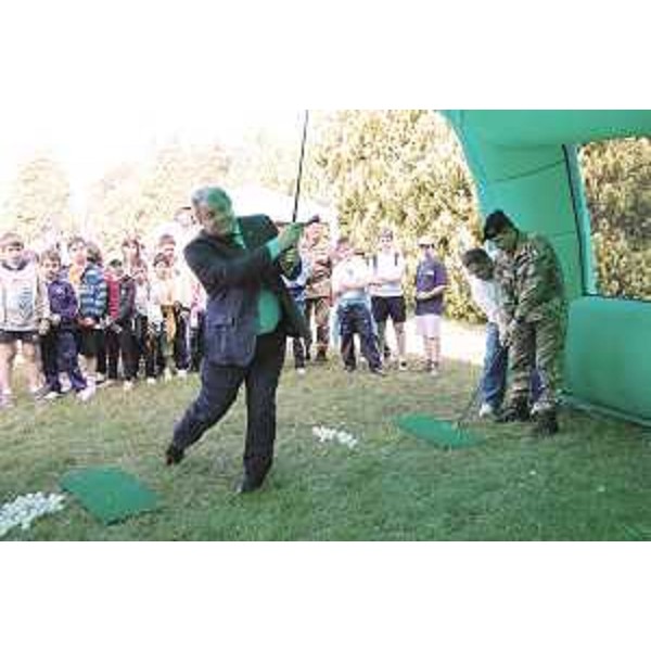 Elio De Anna (Assessore regionale Sport) a "Sport in vetrina", nella sede della Comina. (Pordenone 21/05/10)