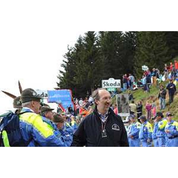 Riccardo Riccardi (Assessore regionale Protezione civile) alla tappa Mestre-Zoncolan del 93° Giro d'Italia. (Monte Zoncolan 23/05/10)