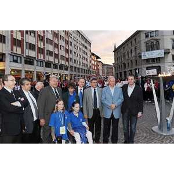 Elio De Anna (Assessore regionale Sport) all'apertura della quattordicesima edizione dei Giochi della Gioventù di Alpe Adria. (Pordenone 21/06/10)