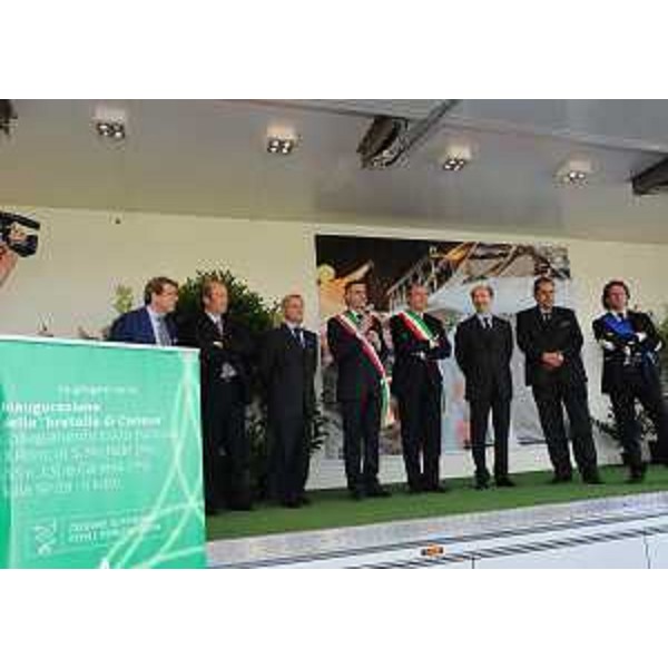 Riccardo Riccardi (Assessore Viabilità e Trasporti) all'inaugurazione della bretella di Caneva (PN), asse viario di due chilometri prolungamento verso nord ovest della bretella che attualmente collega la A28, dallo svincolo di Sacile Ovest a Cornadella sulla SS 13. (Caneva 25/06/10)