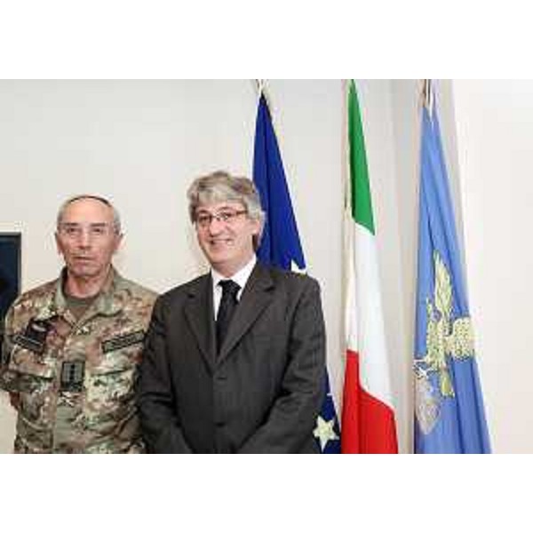 Armando Novelli (Generale Corpo d'Armata, Comandante Forze operative terrestri Esercito italiano), nella sede regionale di Udine. (Udine 05/07/10)
