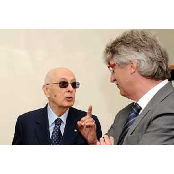 Renzo Tondo (Presidente della Regione Friuli Venezia Giulia) e Giorgio Napolitano (Presidente della Repubblica Italiana). (Trieste, 13/07/2010)
