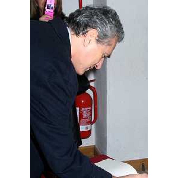 Francesco Rutelli (Vicepresidente del Consiglio e Ministro per i Beni e le Attività Culturali) ritratto in occasione dell'inconrto per il rilancio di Aquileia (Aquileia 20/11/06)