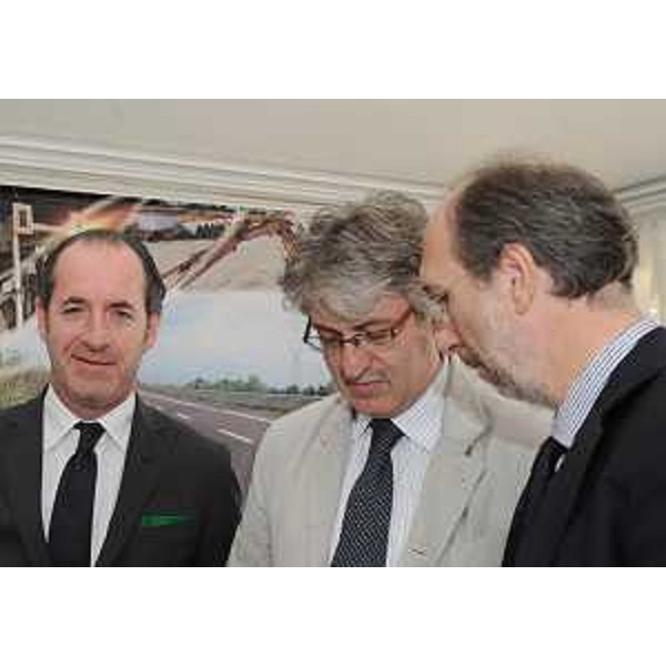Luca Zaia (Presidente Veneto), Renzo Tondo (Presidente Friuli Venezia Giulia) e Riccardo Riccardi (Assessore Viabilità e Trasporti Friuli Venezia Giulia) all' "apertura tecnica" della A28. (Porcia 30/07/10)