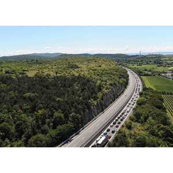 Autostrada A4 all'altezza di Monfalcone.(07/08/10)