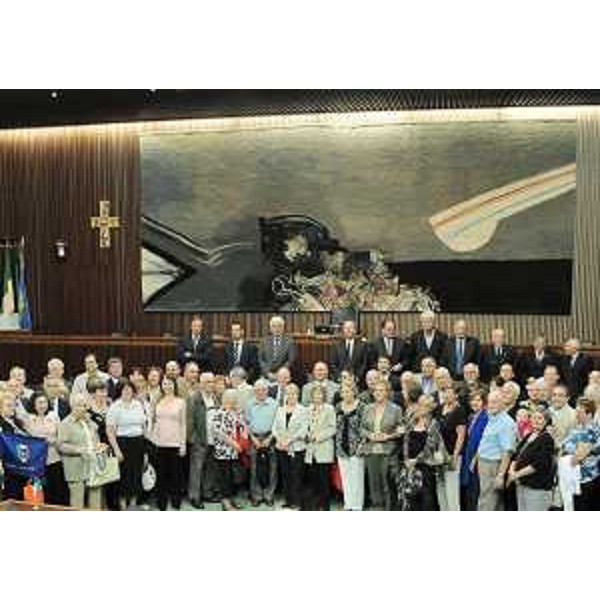 Rappresentanti dell'Associazione Giuliani nel Mondo accolti in Consiglio regionale. (Trieste 16/09/10)
