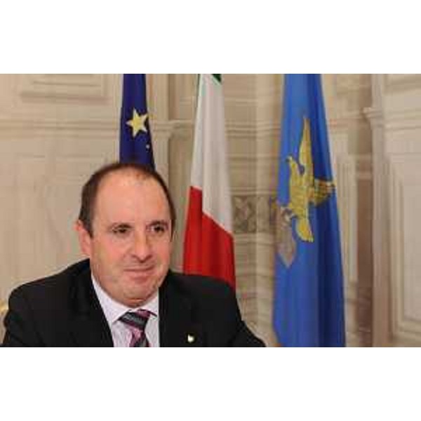 Claudio Violino (Assessore regionale Risorse agricole, naturali e forestali) a Villa Manin per la riunione della Giunta regionale. (Passariano 24/09/10)