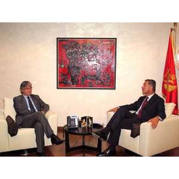 Renzo Tondo (Presidente Friuli Venezia Giulia) e Milo Djukanovic (Primo Ministro Montenegro). (Podgorica 24/09/10)