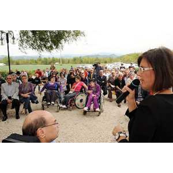Vladimir Kosic (Assessore regionale Salute, Integrazione sociosanitaria e Politiche sociali) all'inaugurazione del Centro ippico "Preval". (Mossa 24/09/10)
