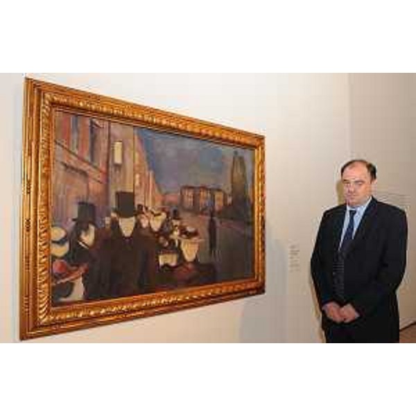 Roberto Molinaro (Assessore regionale Istruzione, Formazione e Cultura, delegato Politiche Famiglia) all'inaugurazione della mostra "Munch e lo Spirito del Nord. Scandinavia nel secondo Ottocento" allestita a Villa Manin. (Passariano 24/09/10)