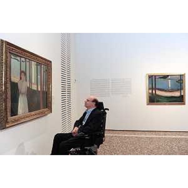 Vladimir Kosic (Assessore regionale Salute, Integrazione sociosanitaria e Politiche sociali) all'inaugurazione della mostra "Munch e lo Spirito del Nord. Scandinavia nel secondo Ottocento" allestita a Villa Manin. (Passariano 24/09/10)
