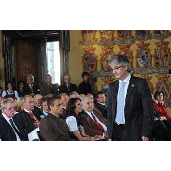 Renzo Tondo (Presidente Friuli Venezia Giulia) alla cerimonia d'avvio della celebrazione ufficiale del 90° anniversario del plebiscito con cui la città di Klagenfurt e la Carinzia nel 1920 scelsero di rimanere sotto l'Austria. (Klagenfurt 08/10/10)