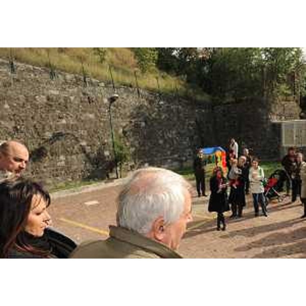 Roberto Dipiazza (Sindaco Trieste), Angela Brandi (Assessore regionale Lavoro e Pari Opportunità) e Stefano Fantoni (Direttore SISSA Trieste) all'inaugurazione dell'asilo aziendale della Scuola Internazionale Superiore di Studi Avanzati-SISSA. (Trieste 14/10/10)