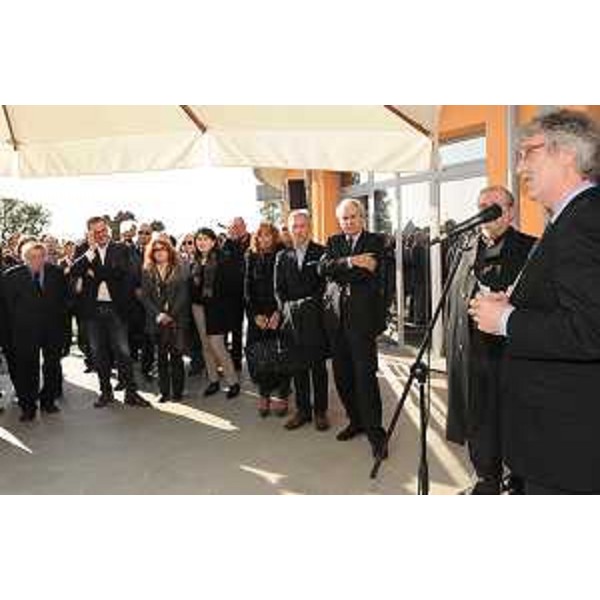 Renzo Tondo (Presidente Friuli Venezia Giulia) interviene all'inaugurazione dell'hospice di Martignacco, struttura dell'ASS 4 Medio Friuli. (Martignacco 22/10/10)