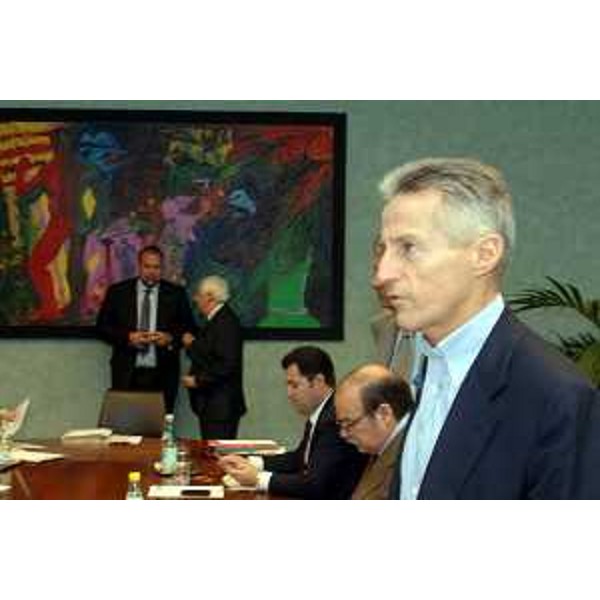 Riccardo Illy (Presidente Regione Friuli Venezia Giulia) ritratto nel corso della Giunta Regionale tenutasi a Udine. (Udine 01/12/06)
