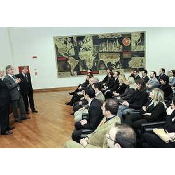 Alessandro Giacchetti (Commissario di Governo in Friuli Venezia Giulia), Renzo Tondo (Presidente Friuli Venezia Giulia) e Giulio Cazzella (Direttore Scuola superiore Amministrazione Interno) nel corso dell'incontro con i "consiglieri di Prefettura", nella sede della Regione. (Trieste 18/11/10) 