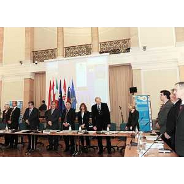 L'Assemblea plenaria della Comunità di lavoro Alpe Adria, al MIB, presente Renzo Tondo (Presidente Friuli Venezia Giulia). (Trieste 22/11/10)