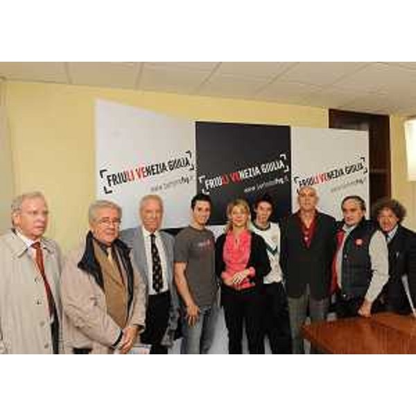 Federica Seganti (Assessore regionale Attività produttive) alla conferenza stampa di presentazione dell'European Confederation Cup 2010 di hockey in-line. (Trieste 25/11/10)