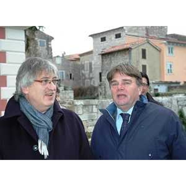 Renzo Tondo (Presidente Friuli Venezia Giulia) e Ivan Jakovcic (Presidente Regione Istriana). (Parenzo 30/11/10)