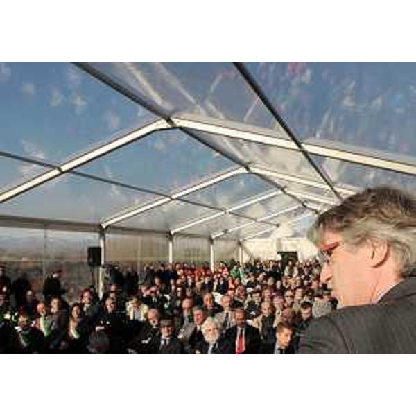 Renzo Tondo (Presidente Friuli Venezia Giulia) all'apertura della variante alla SP 41 e del casello di Godega Sant'Urbano della A28. (Godega Sant'Urbano 10/12/10)