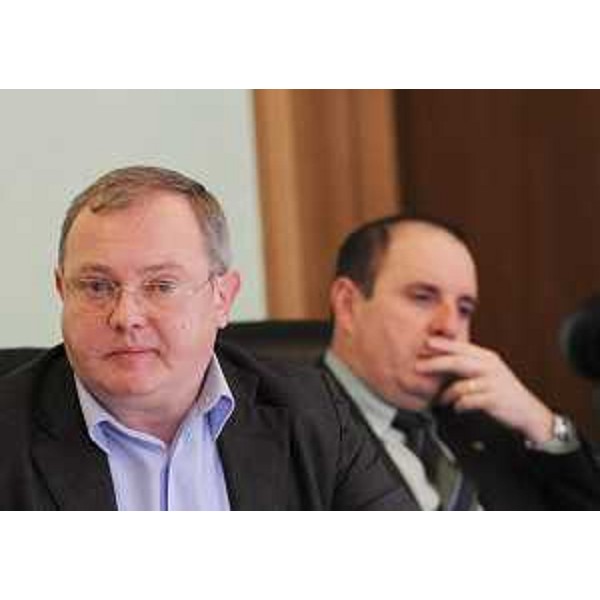 Andrea Garlatti (Assessore regionale Autonomie locali) in Giunta regionale nel corso dell'approvazione dello schema di disegno di legge con la quale la Regione istituirà le "Unioni dei Comuni montani". (Trieste 16/12/10)