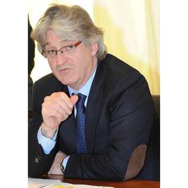 Renzo Tondo (Presidente Friuli Venezia Giulia) nel corso della conferenza stampa di fine anno, nella sede della Regione. (Trieste 29/12/10)
