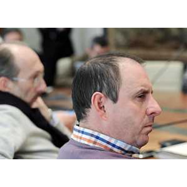 Claudio Violino (Assessore regionale Risorse rurali, agroalimentari e forestali) nel corso della conferenza stampa di fine anno, nella sede della Regione. (Trieste 29/12/10)