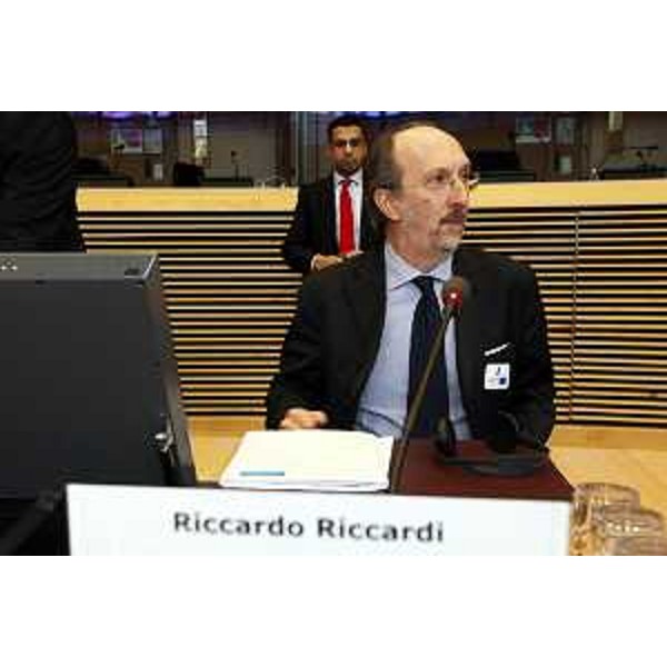 Riccardo Riccardi (Assessore Viabilità e Trasporti FVG) alla riunione sul PP-Progetto Prioritario 23 per il Corridoio baltico-adriatico. (Bruxelles 31/01/11)