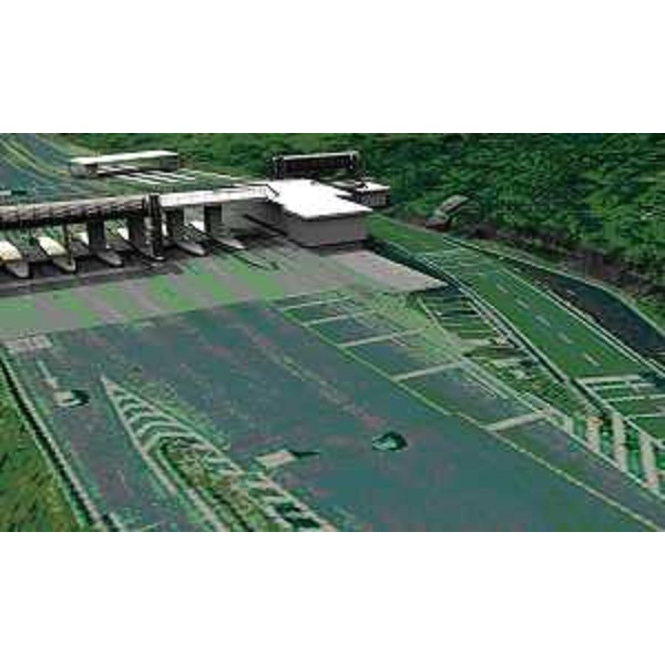 Rendering di Autovie Venete dello stato attuale del casello della A4 alla barriera Trieste Lisert. (Febbraio 2011)