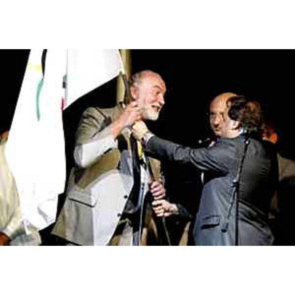 Enrico Bertossi (Assessore Regionale alle attività produttive) alla Cerimonia di chiusura all'EYOF 2005 (Lignano Sabbiadoro, 09/07/05)