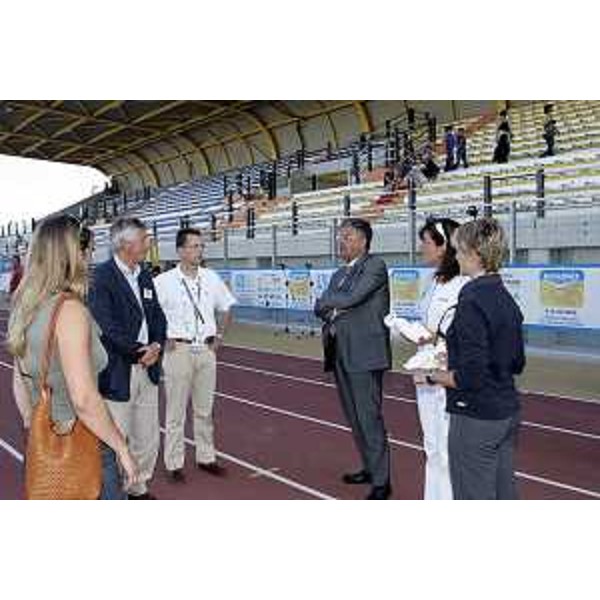 Roberto Antonaz (Assessore Regionale all'istruzione, cultura, sport e pace) all'EYOF 2005 (Lignano, 04/07/2005)
