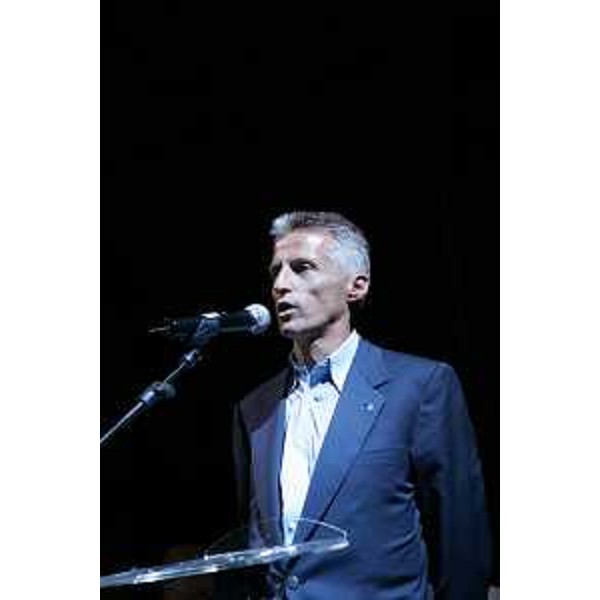 Riccardo Illy (Presidente Regione Friuli Venezia Giulia) all'inaugurazione delle gare olimpiche EYOF 2005 (Lignano, 03/07/05)