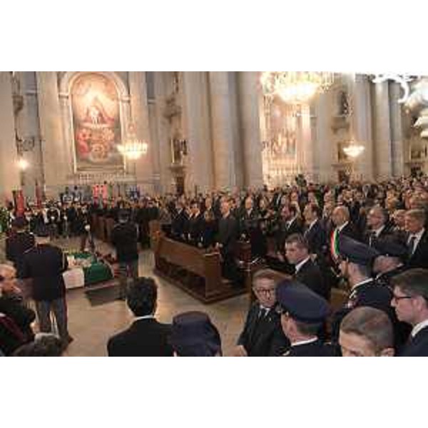 La messa funebre in Sant'Antonio Taumaturgo a Trieste per gli agenti Matteo Demenego e Pierluigi Rotta uccisi nella sparatoria in Questura del 4 ottobre