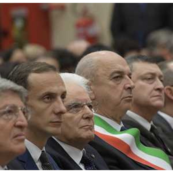  Il governatore del Friuli Venezia Giulia, Massimiliano Fedriga, il Presidente della Repubblica, Sergio Mattarella, e il sindaco di Trieste, Roberto Dipiazza, alla Sissa 