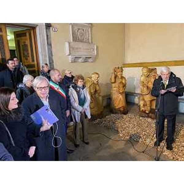L'intervento dell'assessore regionale alla Cultura, Tiziana Gibelli, alla prolusione dell'apertura della mostra, a Gemona, su 'Il Friuli ai tempi di Leonardo' (Foto ARC Morandini)