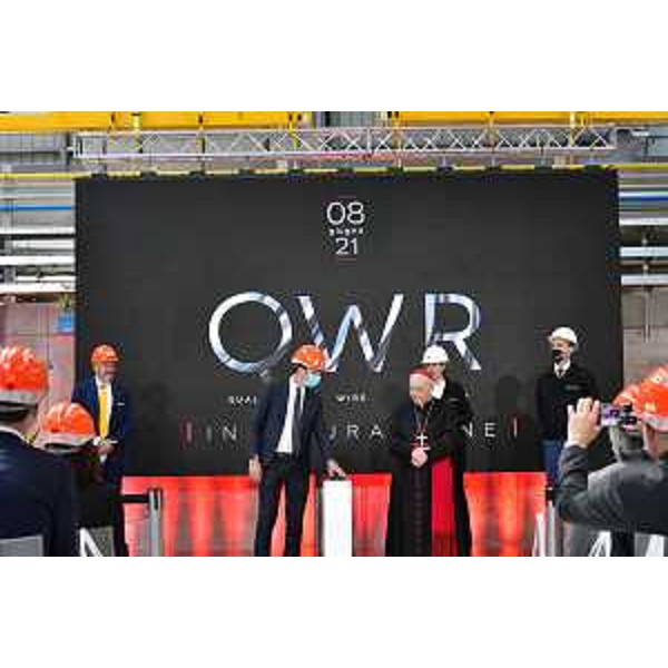 Il governatore Fedriga accende il nuovo impianto QWR a Pozzuolo del Friuli. - Il governatore Fedriga accende il nuovo impianto QWR a Pozzuolo del Friuli.