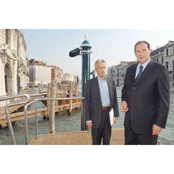 Riccardo Illy (Presidente Friuli Venezia Giulia) e Giancarlo Galan (Presidente Veneto) a Venezia. (Venezia 23/09/03)