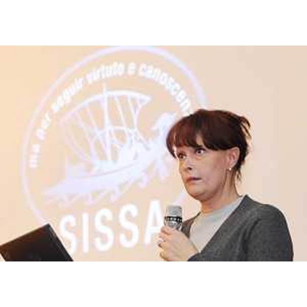Alessia Rosolen (Assessore regionale Lavoro, Università e Ricerca) interviene nel corso delle celebrazioni per il trentennale della Scuola Internazionale Superiore di Studi Avanzati - SISSA, a Trieste. (Trieste 25/11/08)